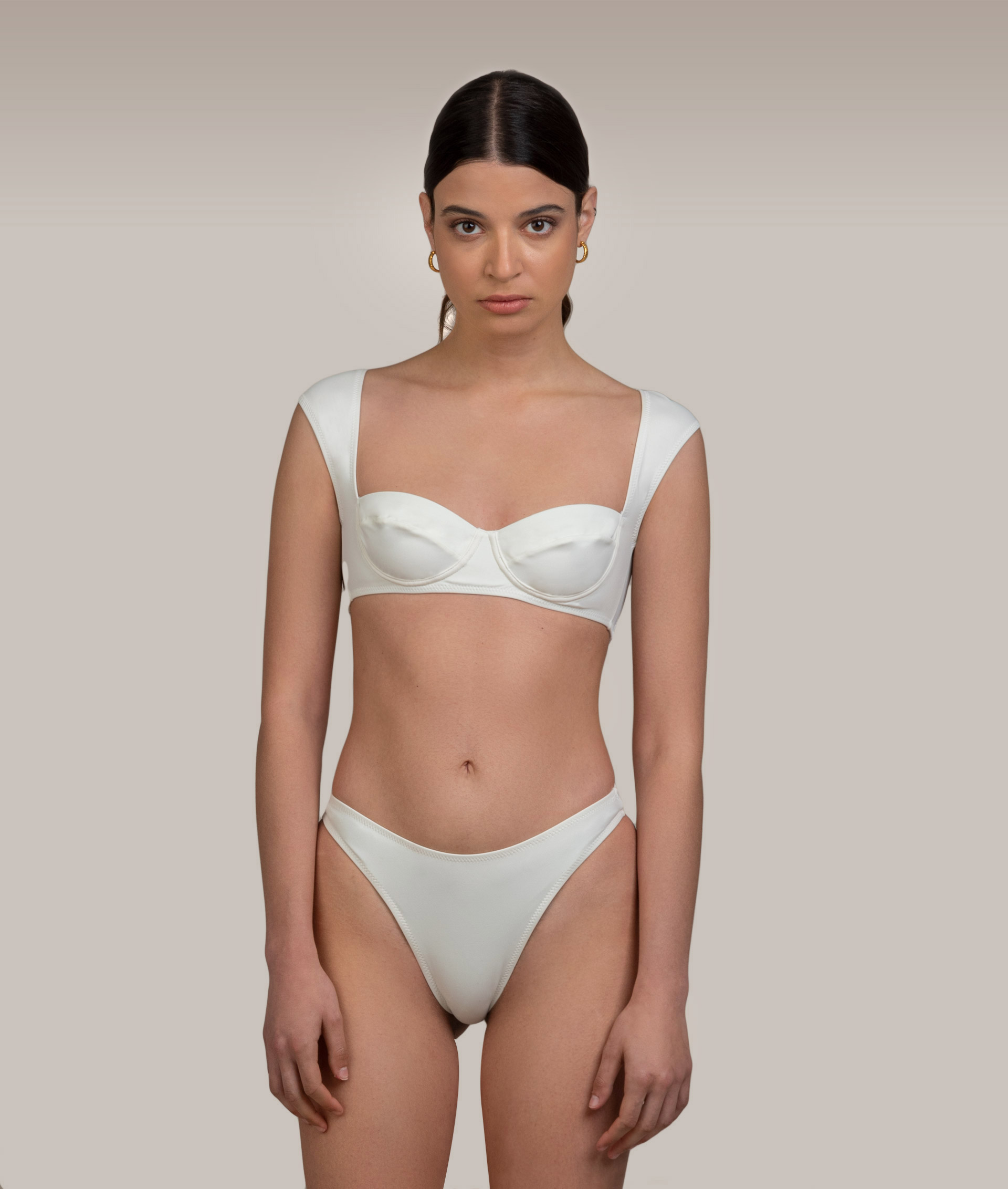 Selene White Bikini