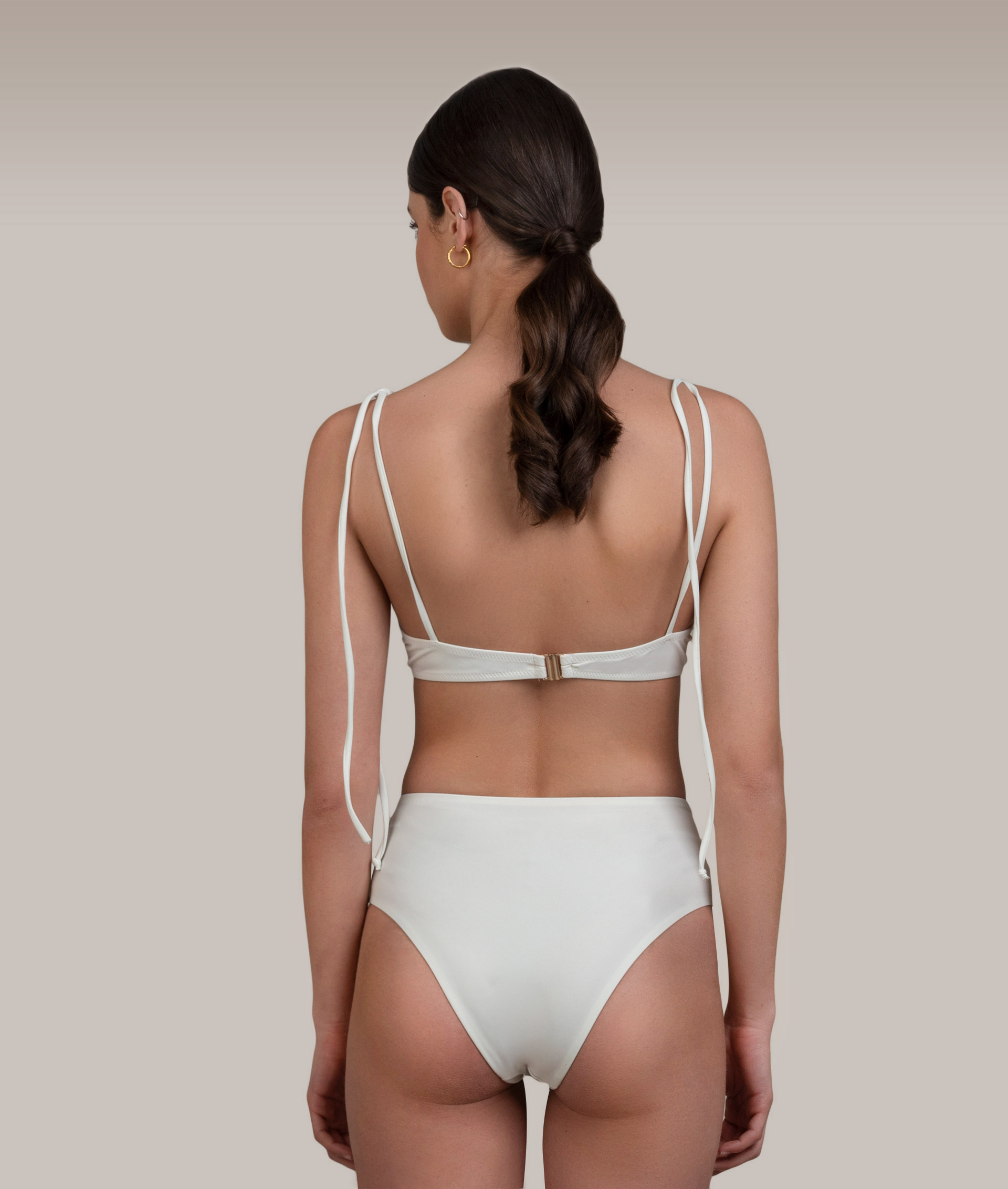 Ava White Bikini