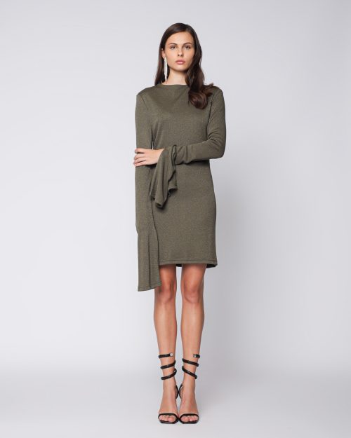 Cher Khaki Mini Dress