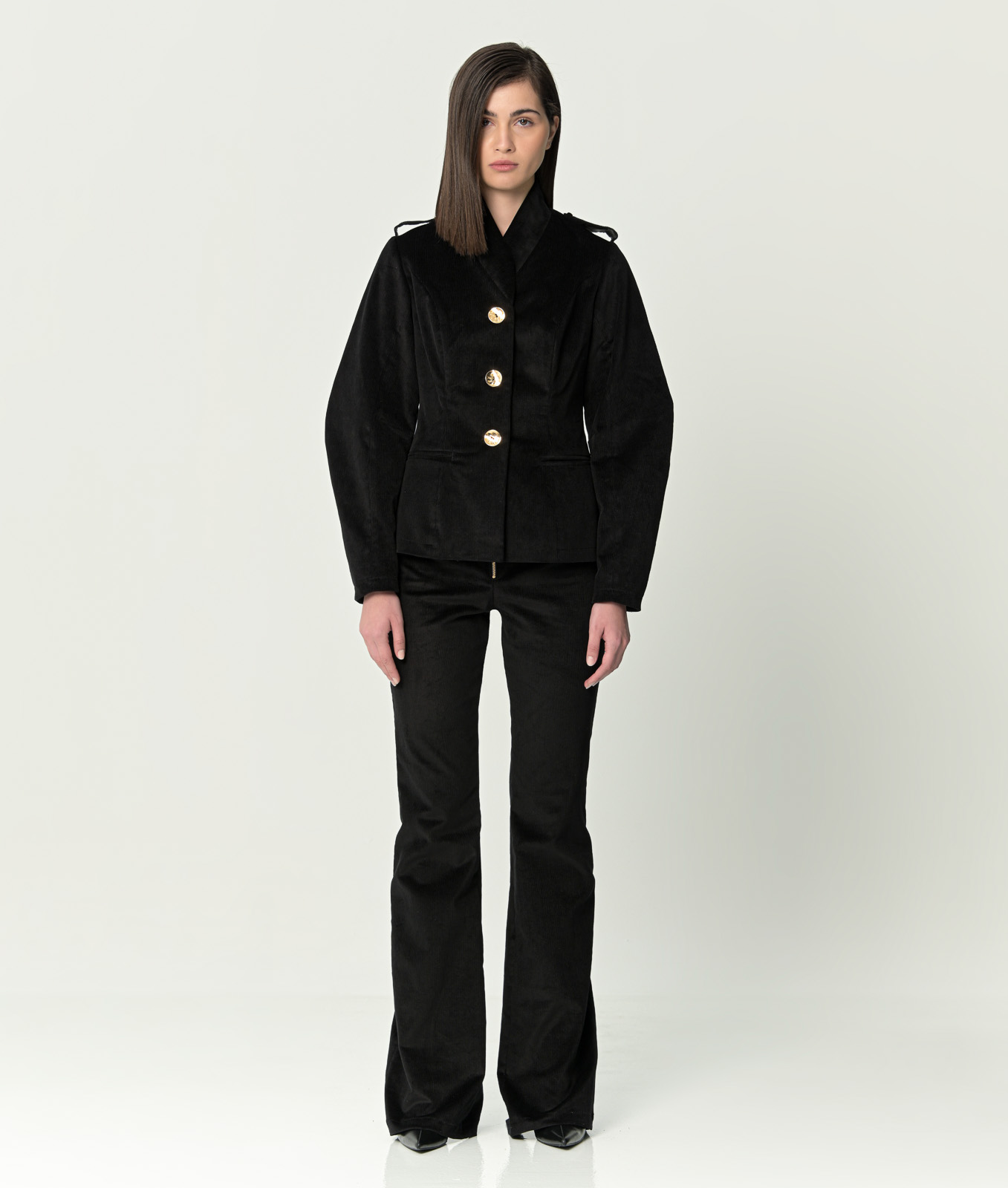 Black Cotton-corduroy Jacket