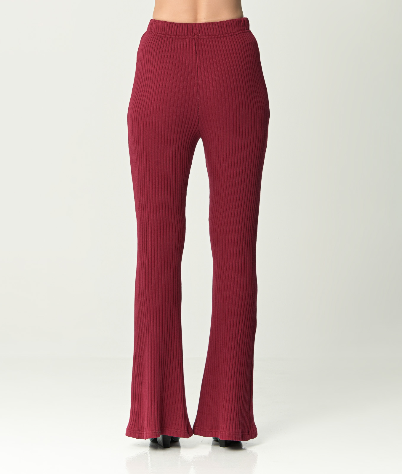 Burgundy Knitted Trousers