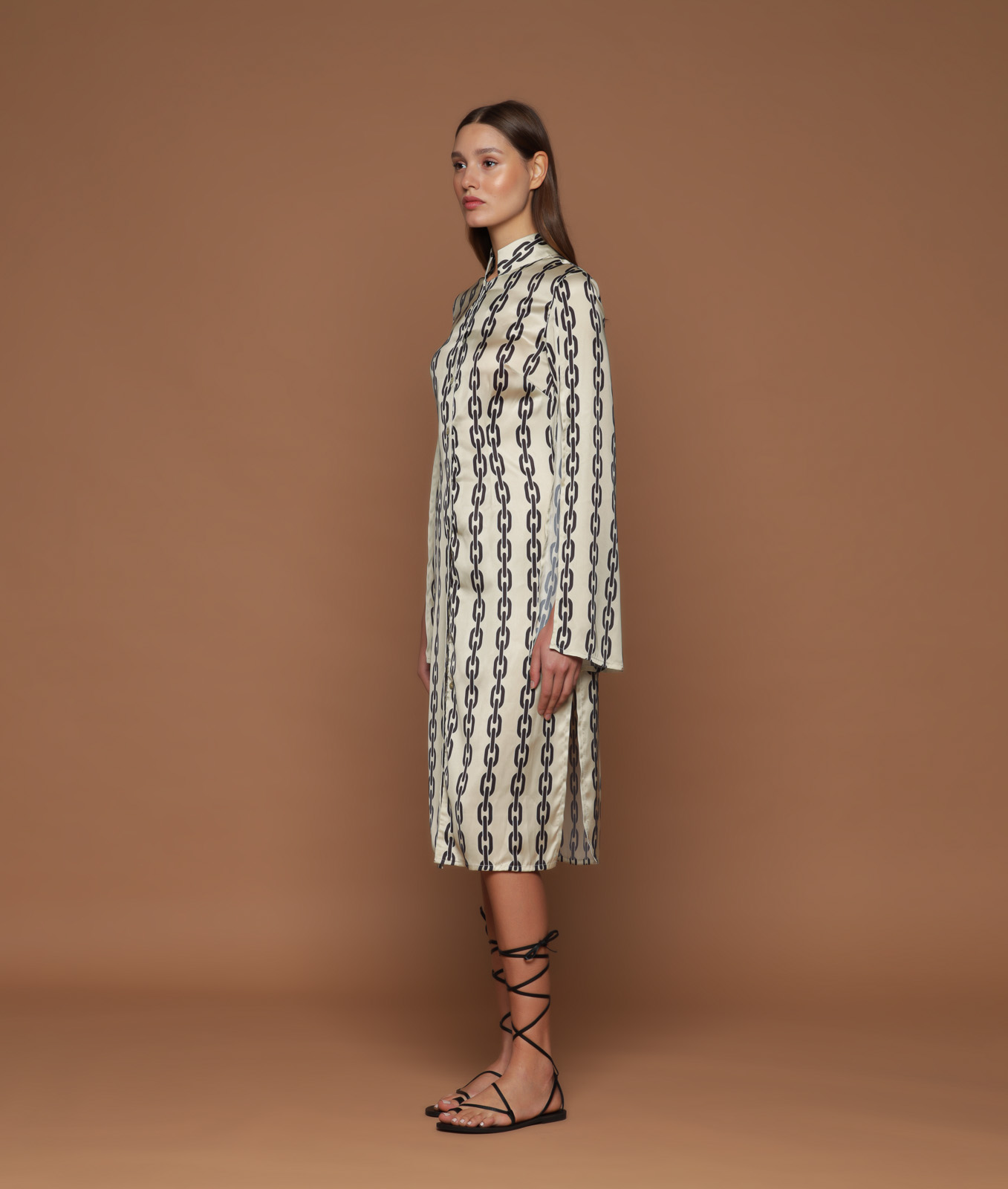 HAÁLS’ Chain Agnes Shirt Dress