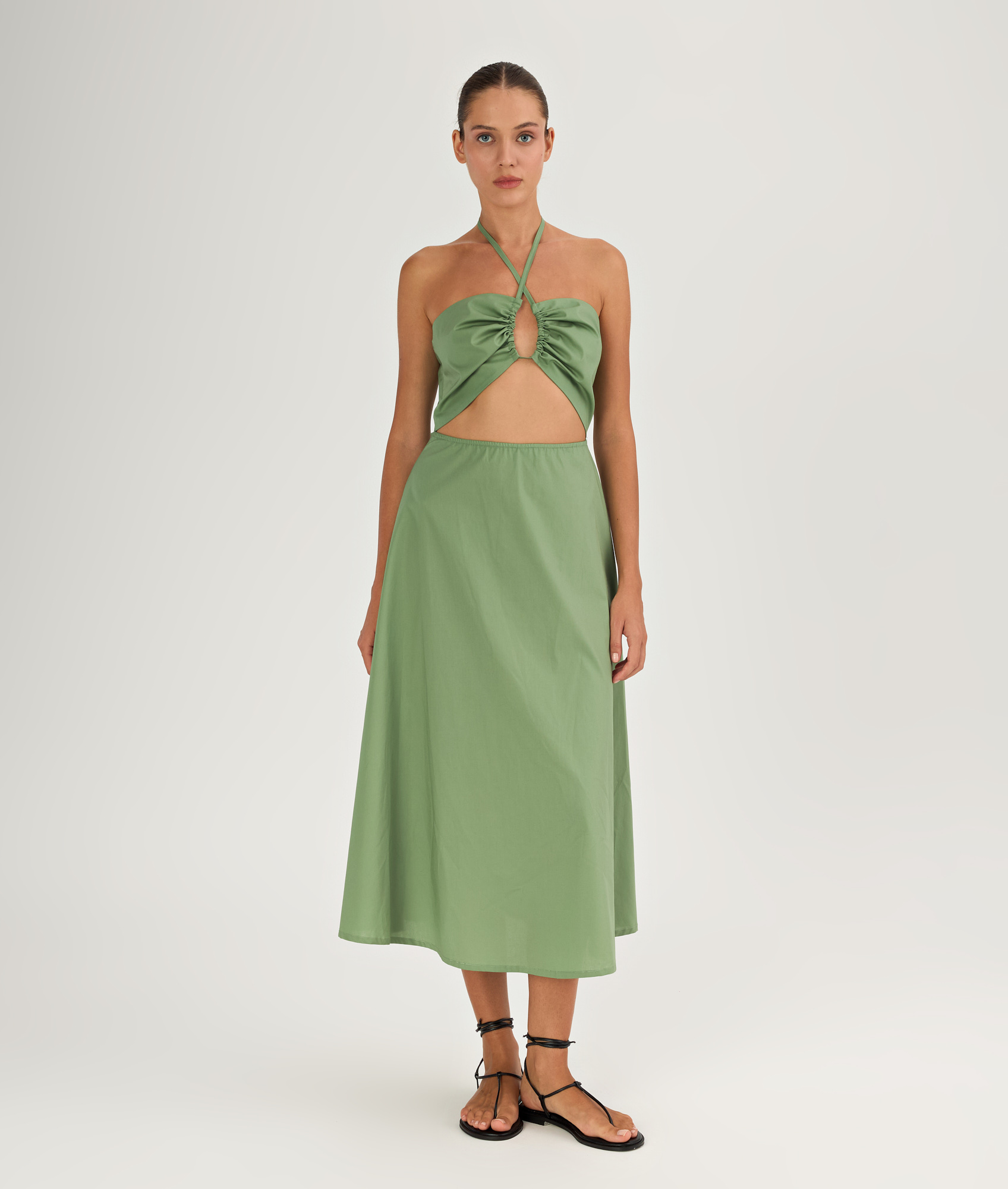 Salome Khaki Dress