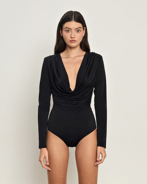 Ariadne Black Bodysuit