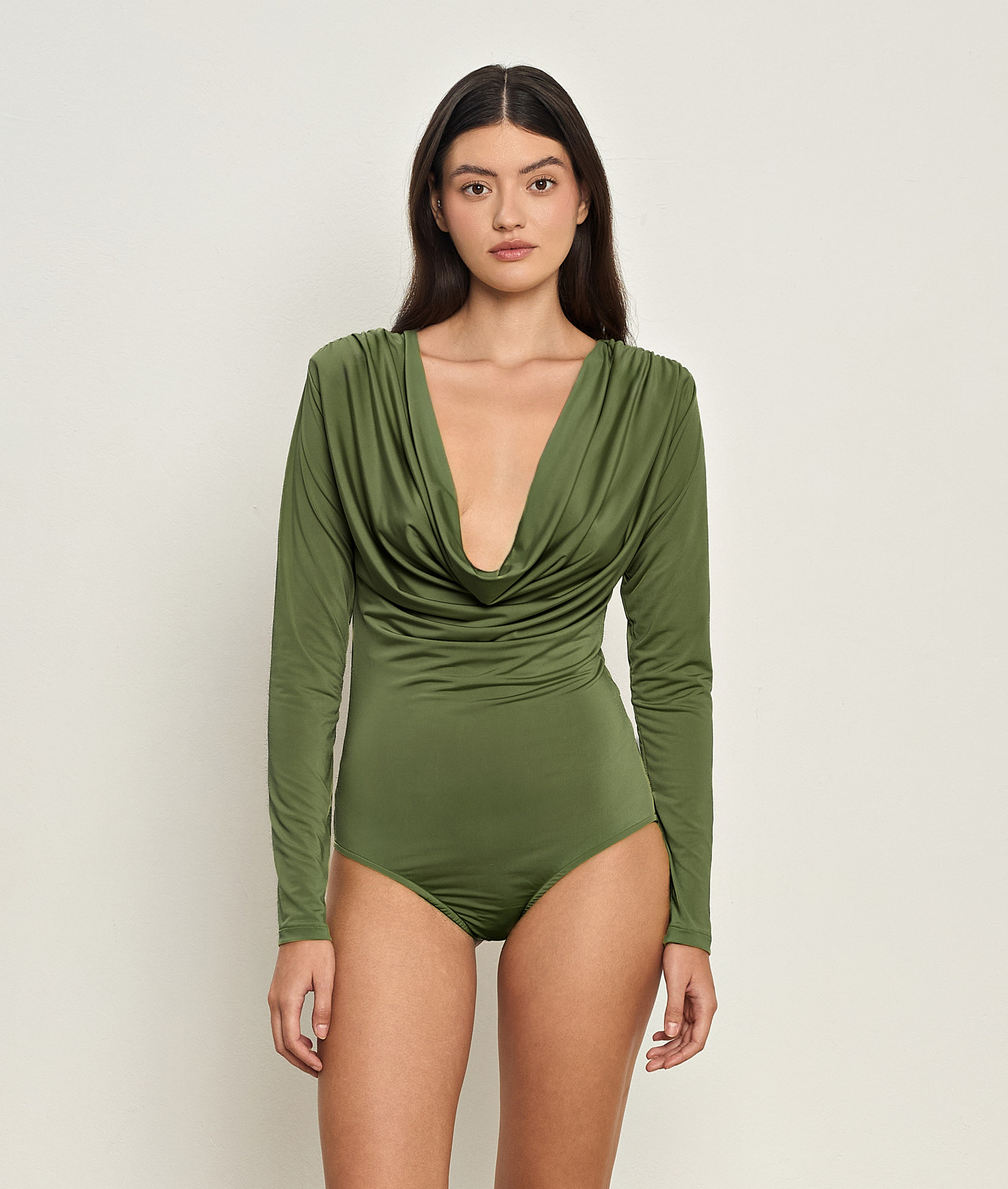 Ariadne Olive Bodysuit