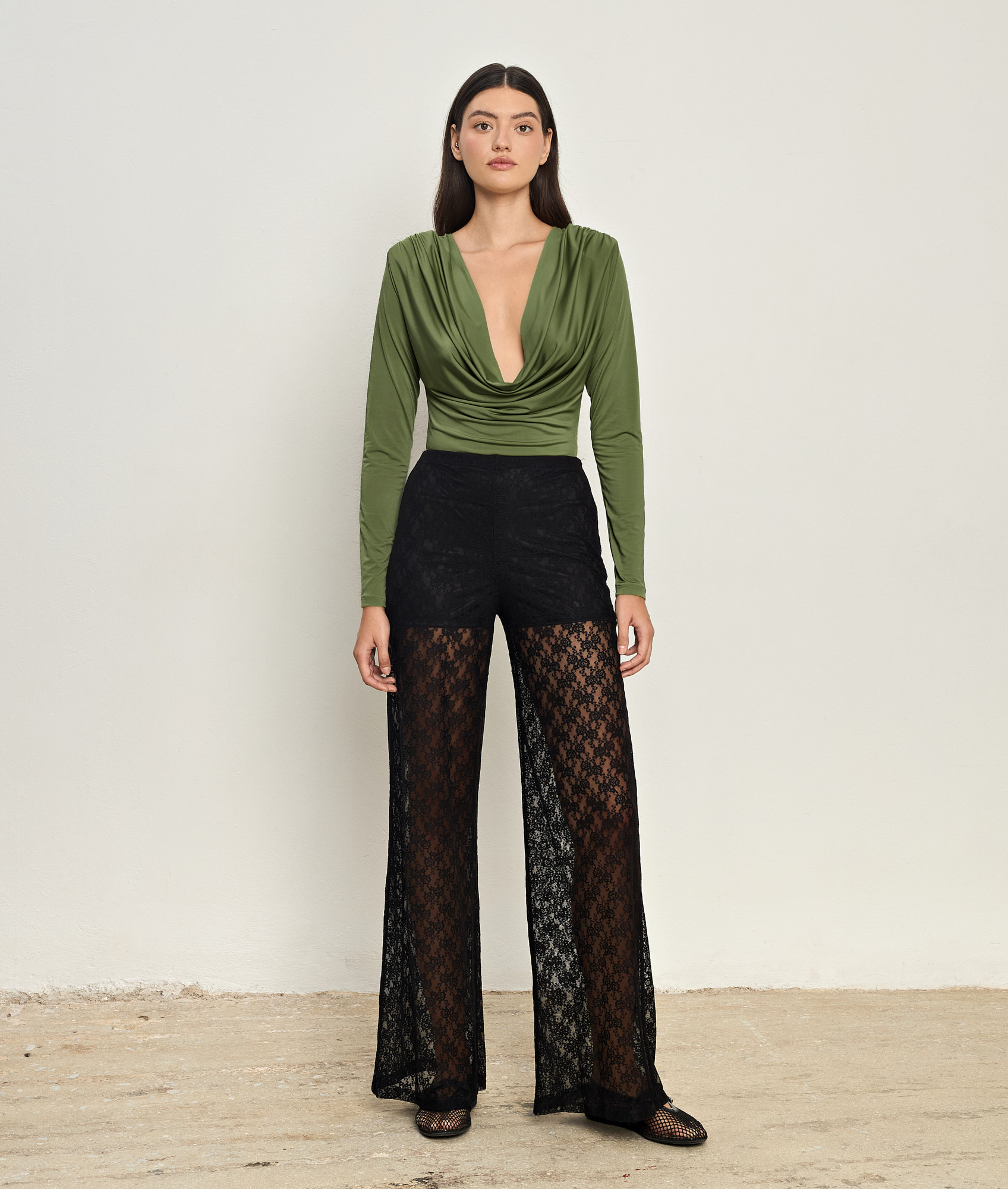 Ariadne Olive Bodysuit