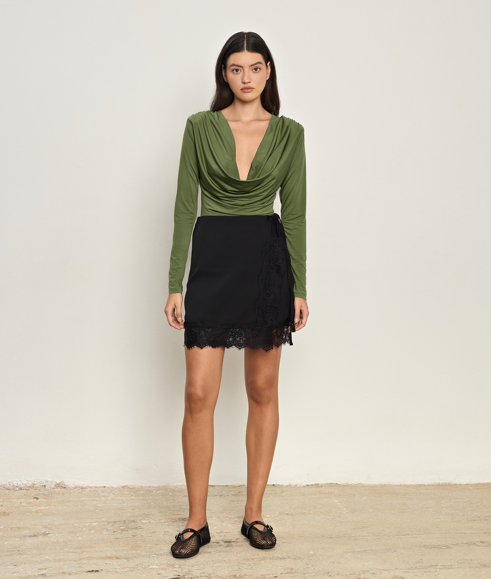 Ariadne Olive Bodysuit