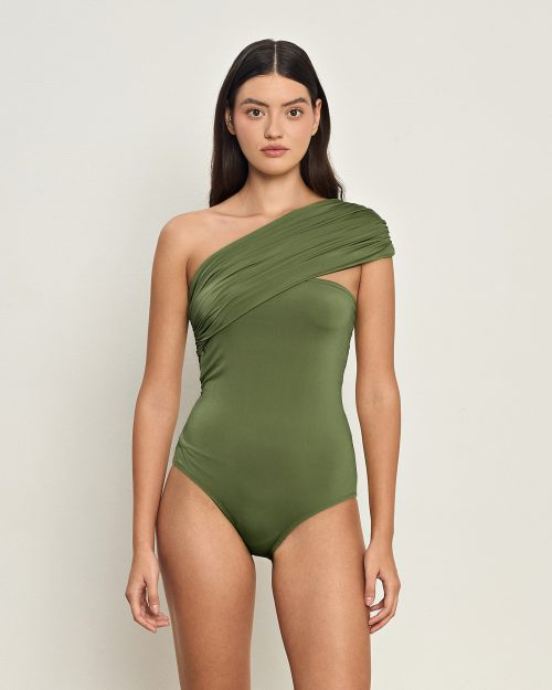 Delphine Olive Bodysuit