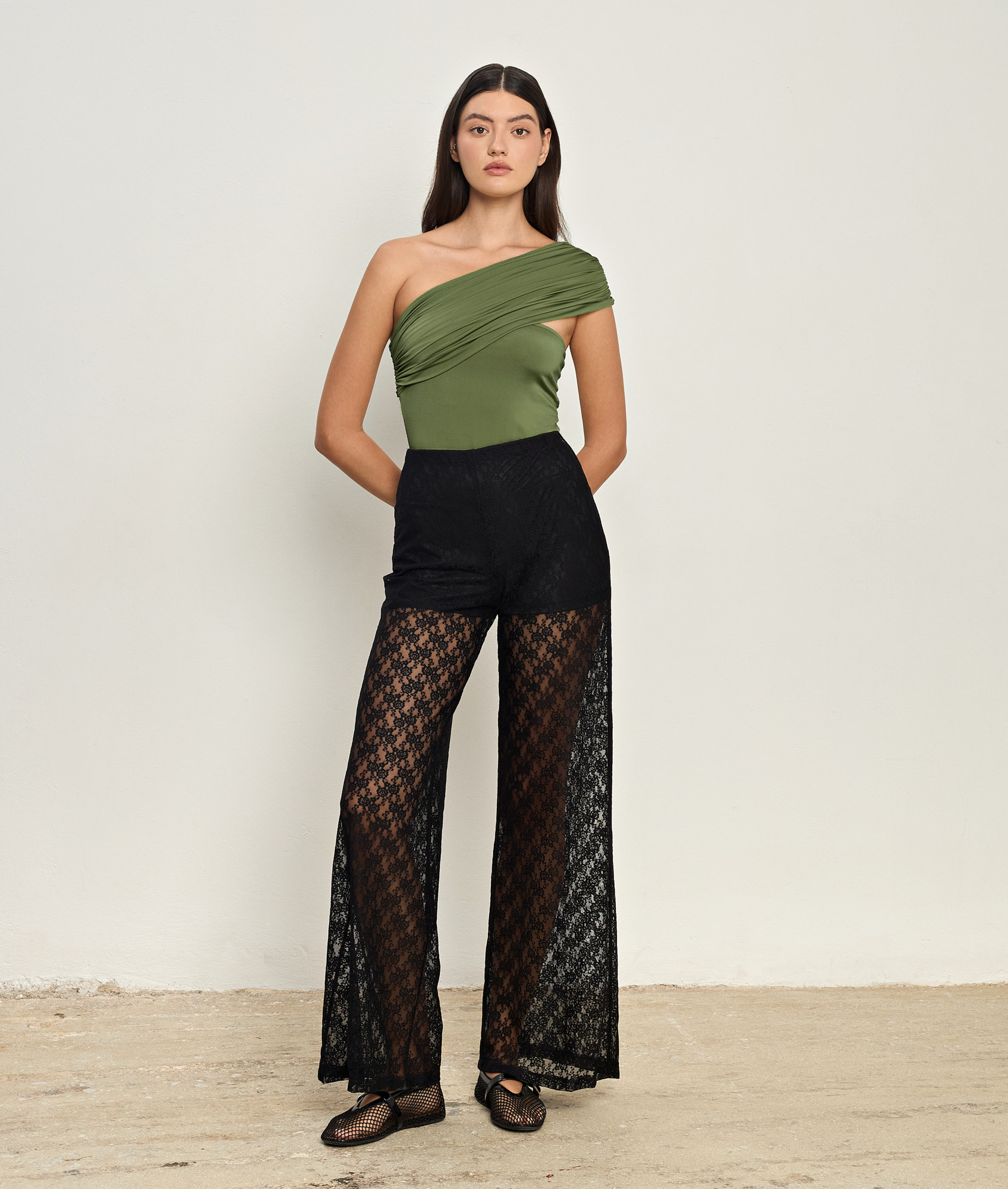 Delphine Olive Bodysuit