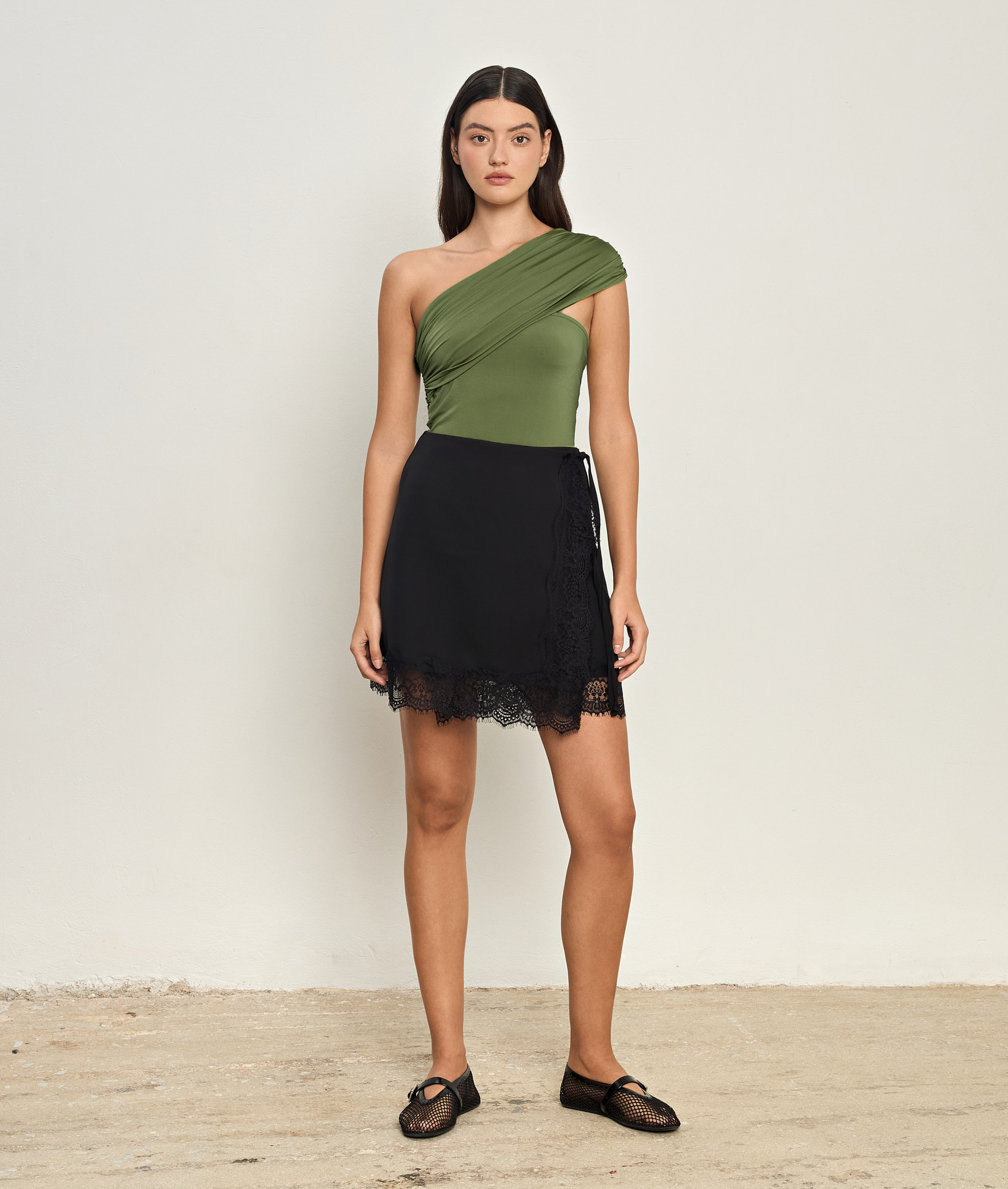 Delphine Olive Bodysuit