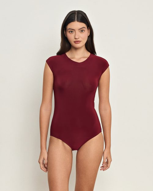 Dioni Burgundy Bodysuit