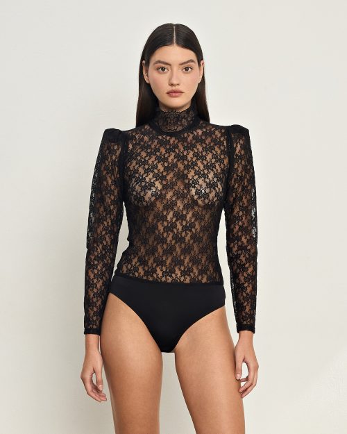 Ismene Black Bodysuit
