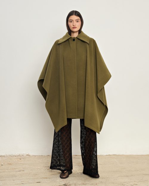 Thalia Khaki Cape