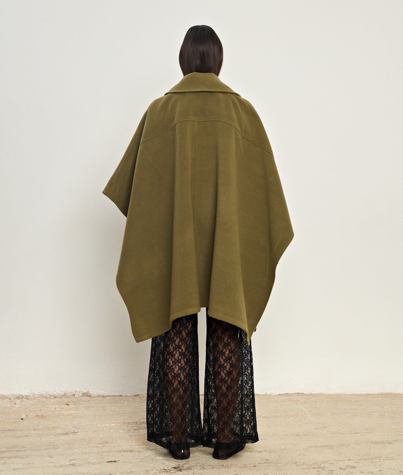Thalia Khaki Cape