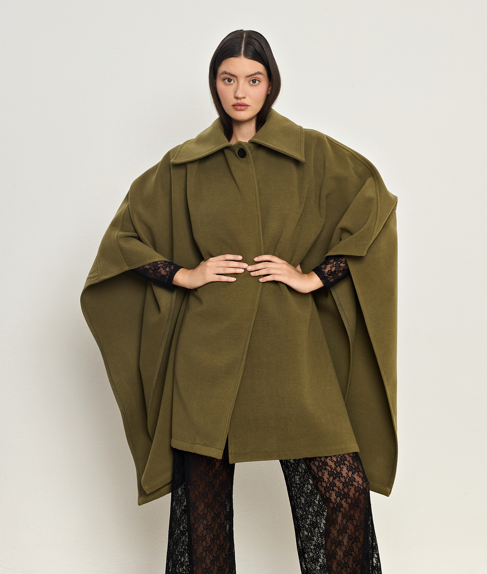 Thalia Khaki Cape