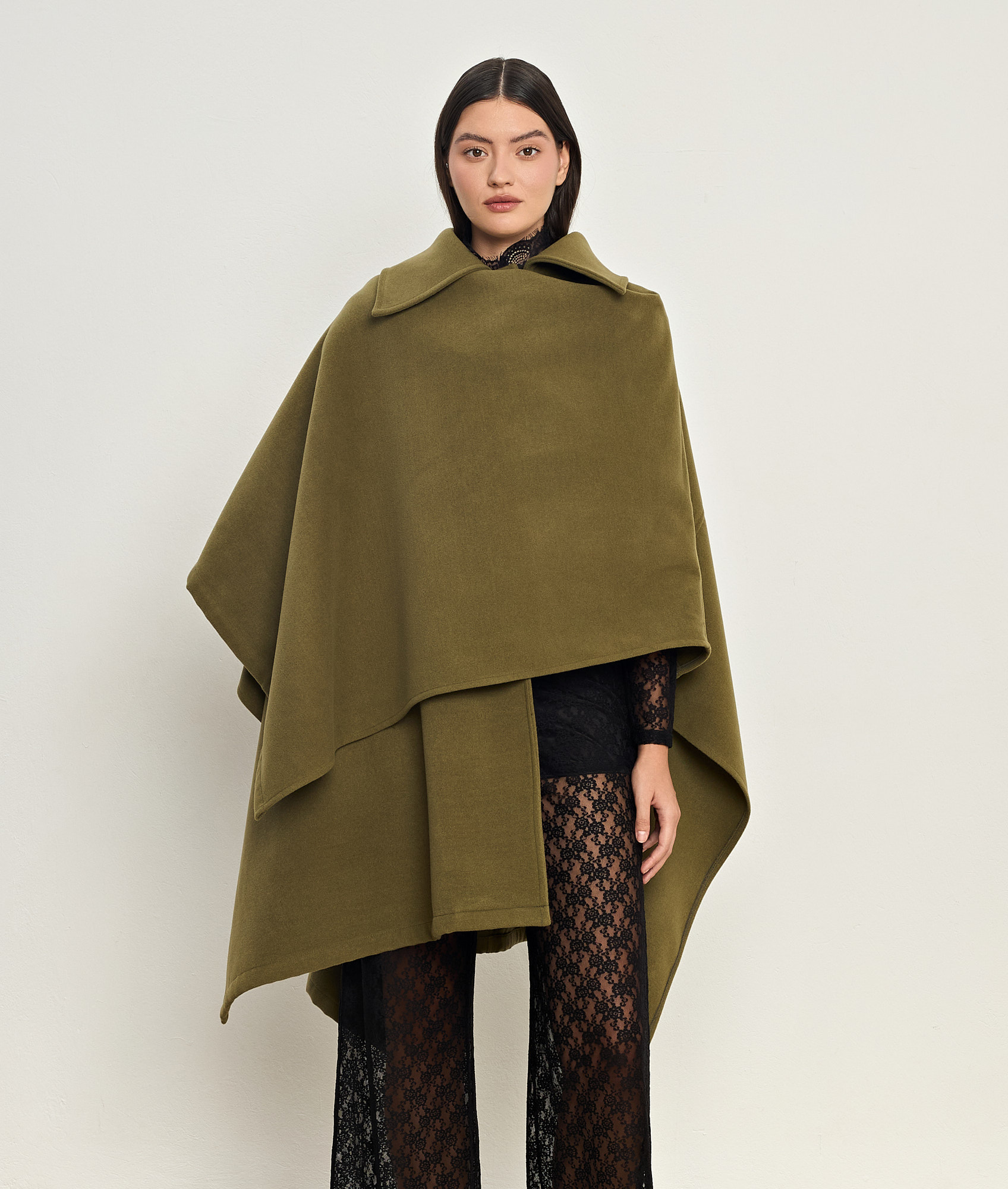 Thalia Khaki Cape