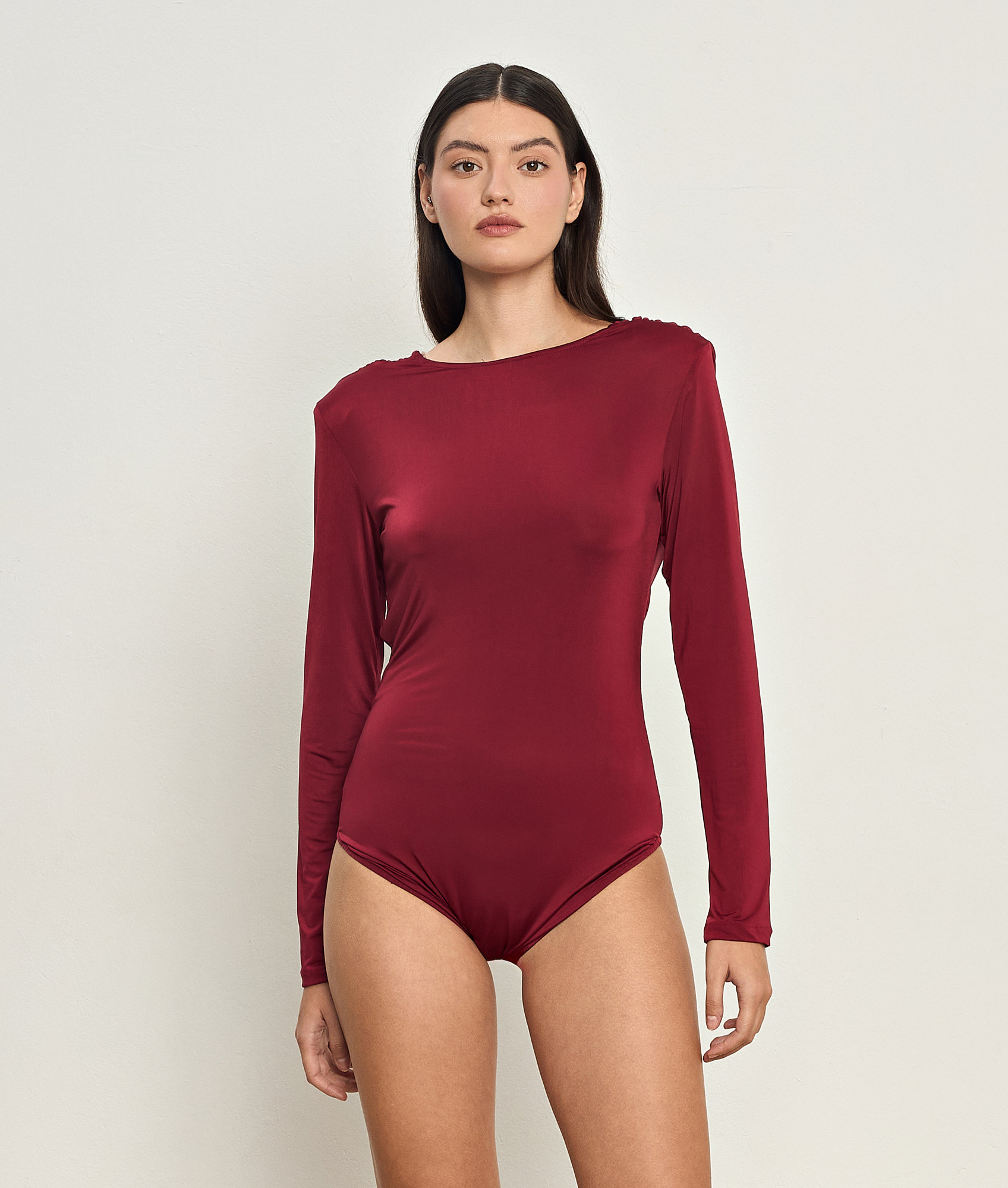 Ariadne Burgundy Bodysuit