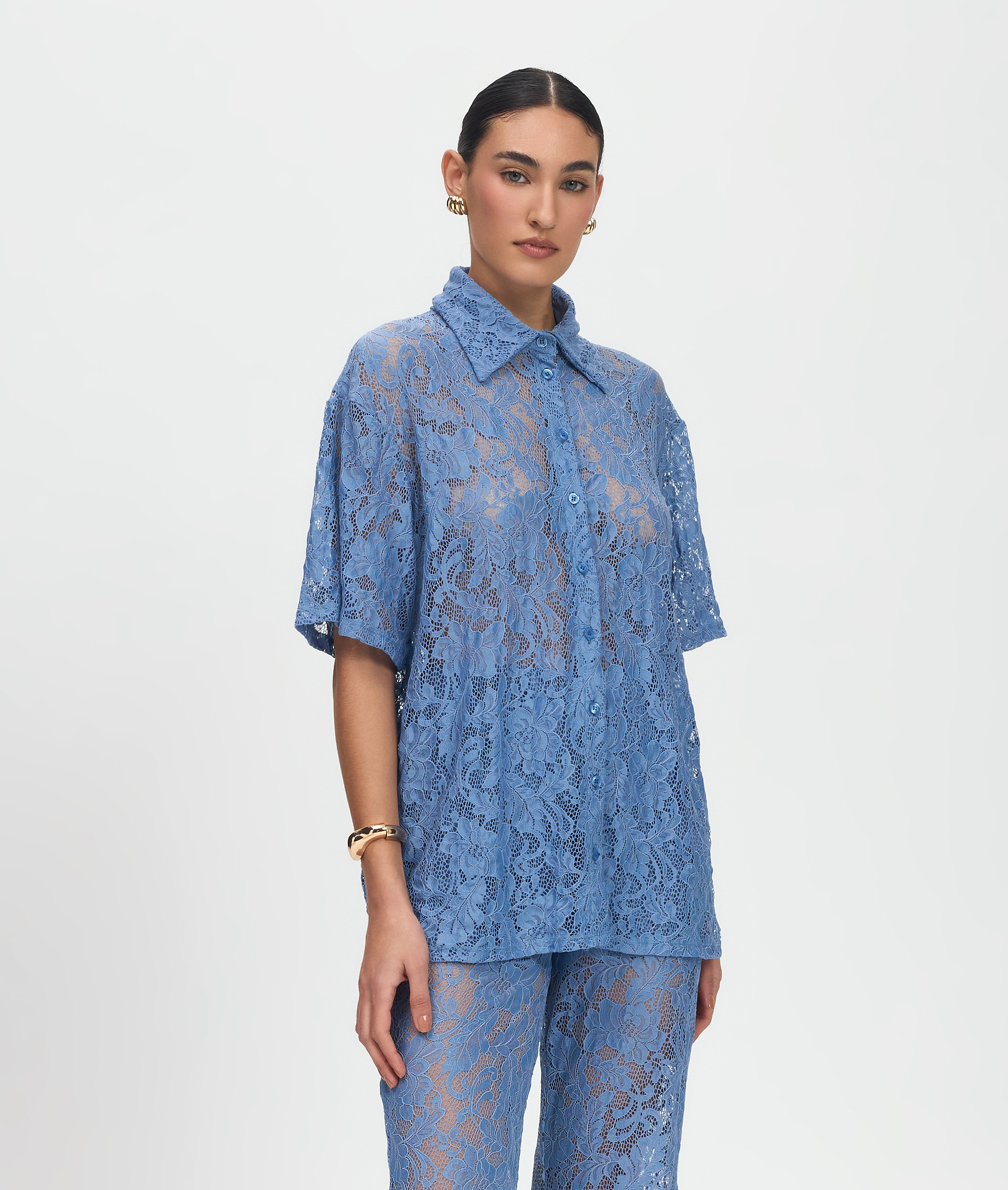 Leticia Dusty Blue Shirt