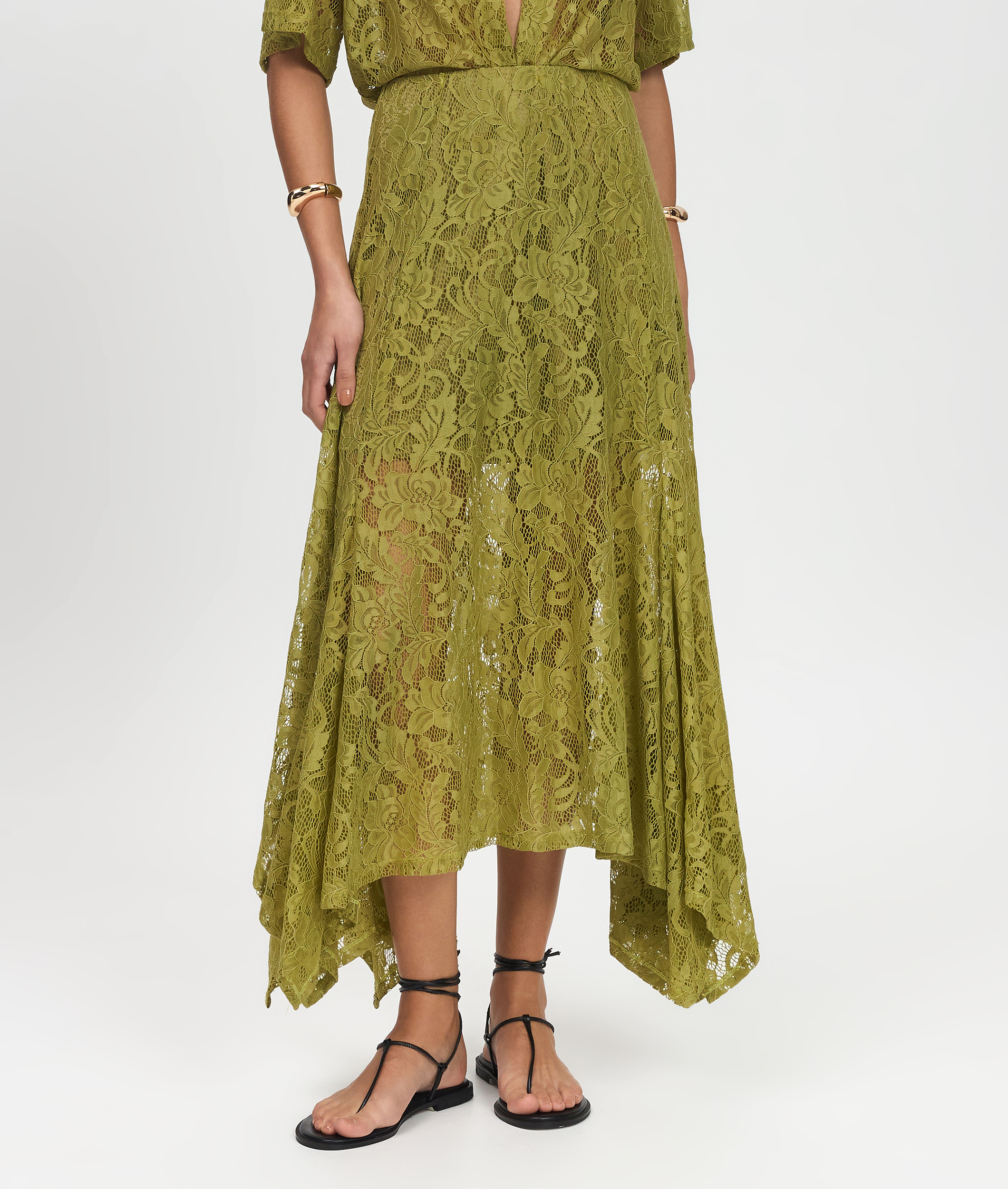 Leticia Olive Skirt