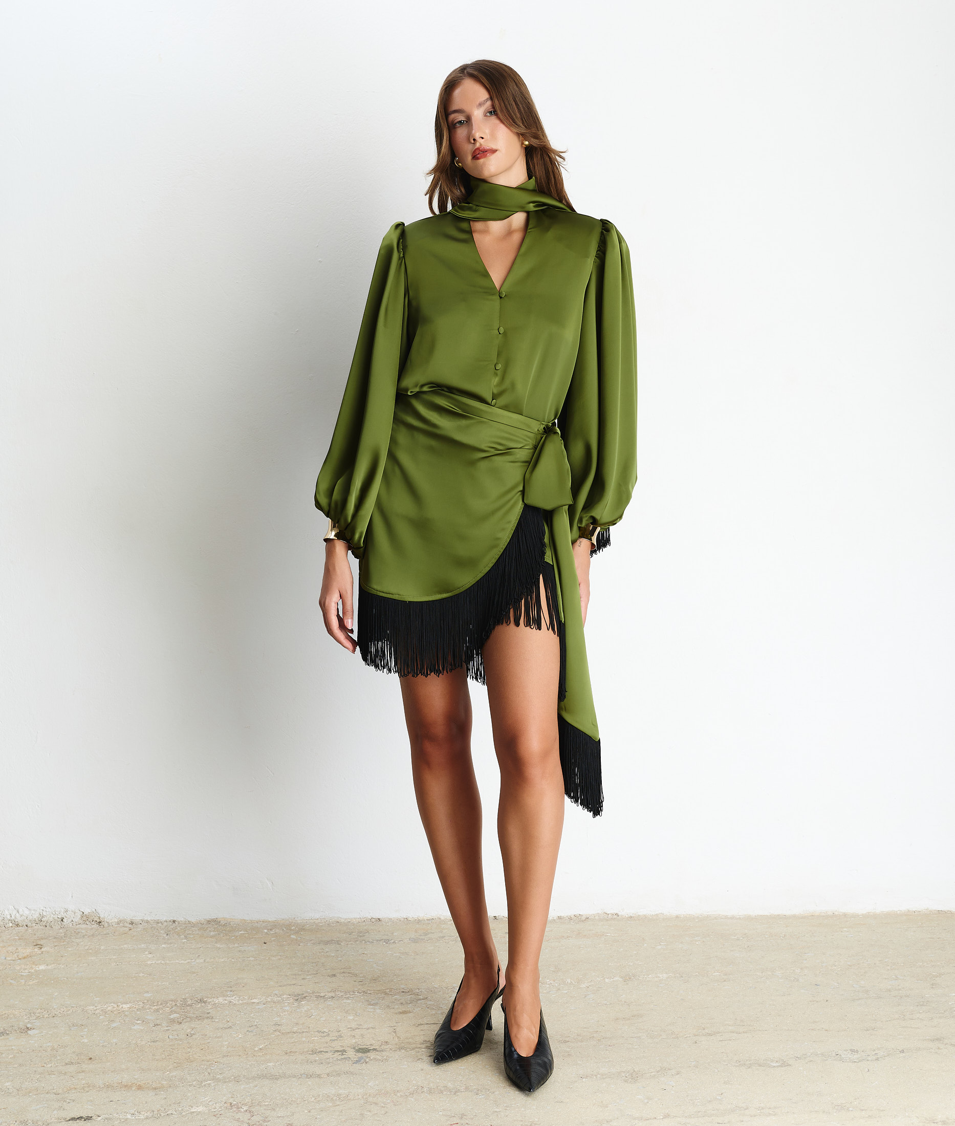 Renata Avocado Skirt